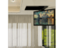 Supporto TV da soffitto con apertura Basculante Ral 9003 Bianco Opaco per TV fino a 42 PL - immagine 6